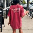 Rti Team Squad Intervention Teacher Back To School Team Women's Oversized Comfort T-shirt Back Print Crimson