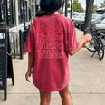 Thick Thighs Virgo Vibes Melanin Black Horoscope Women's Oversized Comfort T-shirt Back Print Crimson
