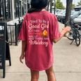 I Tried To Be A Good Girl But Campfire And Whiskey Camping Women's Oversized Comfort T-Shirt Back Print Crimson