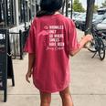 Wrinkles Only Go Where Smiles Have Been Quote Women's Oversized Comfort T-shirt Back Print Crimson