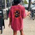 They Didn't Burn Witches They Burned Feminist Witch Women's Oversized Comfort T-shirt Back Print Crimson