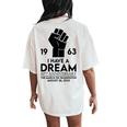 I Have A Dream Speech 60Th Anniversary Washington 1963 Women's Oversized Comfort T-Shirt Back Print Ivory