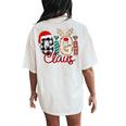 Gigi Claus Reindeer Christmas Women's Oversized Comfort T-Shirt Back Print Ivory