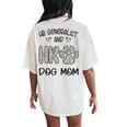 Hr Generalist And Dog Mom Daisy Cute Women's Oversized Comfort T-Shirt Back Print Ivory