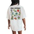 Hyrule Compendium Hyrule Floral Plants Women's Oversized Comfort T-Shirt Back Print Ivory
