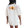 Micu Nurse Thanksgiving Medical Intensive Care Unit Nurse Women's Oversized Comfort T-Shirt Back Print Ivory