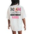 Mom Of The Birthday Girl Farm Cow Mommy Mama 1St Women's Oversized Comfort T-Shirt Back Print Ivory