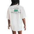 Nurse Respiratory Therapist Christmas Rt Xmas Trees Icu Rrt Women's Oversized Comfort T-Shirt Back Print Ivory