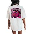 In October We Wear Pink Horror Character Wear Pink Horror Women's Oversized Comfort T-Shirt Back Print Ivory In October We Wear Pink Horror Character Wear Pink Horror Women's Oversized Comfort T-Shirt Back Print Ivory