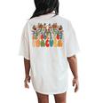 Schools Out Forever Last Day Of School Floral Teacher Women's Oversized Comfort T-Shirt Back Print Ivory