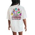 All Together Now Summer Reading 2023 Boho Flowers Floral Women's Oversized Comfort T-Shirt Back Print Ivory