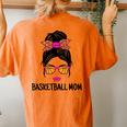 Basketball Mom Messy Bun Cute Basketball Lover Women Ladies Women's Oversized Comfort T-Shirt Back Print Yam