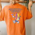 Beer & Hot Dogs & Hamburgers & Fireworks Funny 4Th Of July Women's Oversized Graphic Back Print Comfort T-shirt Yam
