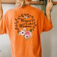 Blessed Mamaw Floral Grandma Women's Oversized Comfort T-Shirt Back Print Yam