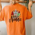 Blessed Nonnie Christmas Truck Grandma Women's Oversized Comfort T-Shirt Back Print Yam