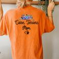 Cairn Terrier Dog Mom Floral Women's Oversized Comfort T-Shirt Back Print Yam