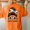 Chantilly-Tiffany Cat Mom Messy Bun Hair Glasses Women's Oversized Comfort T-Shirt Back Print Yam