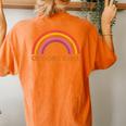 Choose Kind Retro Rainbow Choose Kind Women's Oversized Comfort T-Shirt Back Print Yam