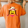 Cowgirl Halloween Costume Graphic Women's Oversized Comfort T-Shirt Back Print Yam