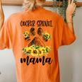Cute Cocker Spaniel Mama Sunflower Dog Mom Women's Oversized Comfort T-Shirt Back Print Yam