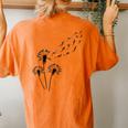 Flower Dandelion Otters For Otter Lover Otter Women's Oversized Comfort T-Shirt Back Print Yam