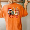Gigi Claus Reindeer Christmas Women's Oversized Comfort T-Shirt Back Print Yam