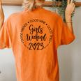 Girls Weekend 2023 Best Friends Trip Good Time Wine Vacation Women's Oversized Comfort T-Shirt Back Print Yam