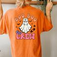 Groovy Boo Boo Crew Nurse Ghost Halloween Nurse Women's Oversized Comfort T-Shirt Back Print Yam