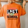 Happy Last Day Of School 3Rd Grade Teacher Graduation Women's Oversized Comfort T-Shirt Back Print Yam