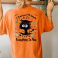 Happy Last Day Of School Black Cat 7Th Grade Graduate Women's Oversized Comfort T-Shirt Back Print Yam