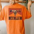 Howdy Mccollum Western Mccollum Punchy Cowboy Cowgirl Style Women's Oversized Comfort T-Shirt Back Print Yam