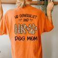 Hr Generalist And Dog Mom Daisy Cute Women's Oversized Comfort T-Shirt Back Print Yam