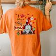 I Love Being A Mom Gnome Daisy Heart Women's Oversized Comfort T-Shirt Back Print Yam