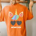 Momicorn Unicorn Best Mom Mother's Day Women's Oversized Comfort T-Shirt Back Print Yam