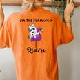Muffin I'm The Flamingo Queen Unicorse Women's Oversized Comfort T-Shirt Back Print Yam