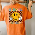 School Counselor Teacher Counseling Office School Guidance Women's Oversized Comfort T-Shirt Back Print Yam