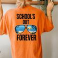 Schools Out Forever Graduation Last Day Of School Women's Oversized Comfort T-Shirt Back Print Yam