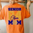 Senior Cheer Mom 2024 Cheerleader Parent Class Of 2024 Women's Oversized Comfort T-Shirt Back Print Yam