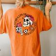 Soccer Mama Living Life On The Sidelines Skeleton Coffee Women's Oversized Comfort T-Shirt Back Print Yam