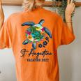 St Augustine Sea Turtle Florida Family Vacation 2022 Women's Oversized Comfort T-Shirt Back Print Yam St Augustine Sea Turtle Florida Family Vacation 2022 Women's Oversized Comfort T-Shirt Back Print Yam