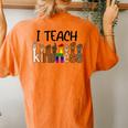 I Teach Kindness Asl Kindness Day Be Kind Anti Bullying Women's Oversized Comfort T-Shirt Back Print Yam