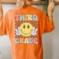 Third Grade Teachers Boys Girls Smile Face 3Rd Grade Team Women's Oversized Comfort T-Shirt Back Print Yam