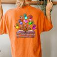 All Together Now Summer Reading 2023 Boho Flowers Floral Women's Oversized Comfort T-Shirt Back Print Yam