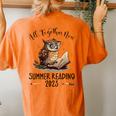 All Together Now Summer Reading 2023 Book Owl Reading Book Women's Oversized Comfort T-Shirt Back Print Yam