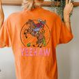 Vintage Yeehaw Howdy Rodeo Western Country Southern Cowgirl Women's Oversized Comfort T-Shirt Back Print Yam