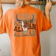 Western Cowboy Horse Lovers Country Lovers Country Women's Oversized Comfort T-Shirt Back Print Yam