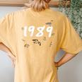 Fanny Seagull Quote 1989 For Cool Seagull Women's Oversized Comfort T-Shirt Back Print Mustard