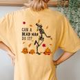 Aba Fall Registered Behavior Technician Halloween Rbt Women's Oversized Comfort T-Shirt Back Print Mustard