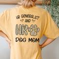 Hr Generalist And Dog Mom Daisy Cute Women's Oversized Comfort T-Shirt Back Print Mustard