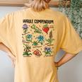 Hyrule Compendium Hyrule Floral Plants Women's Oversized Comfort T-Shirt Back Print Mustard
